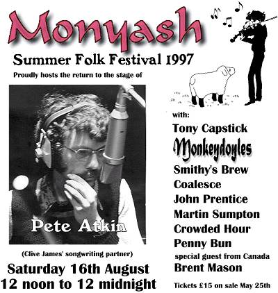 Monyash Festival Poster